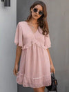 Boho Chic Powder Pink Dress