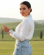 Boho Chic White Lace Blouse