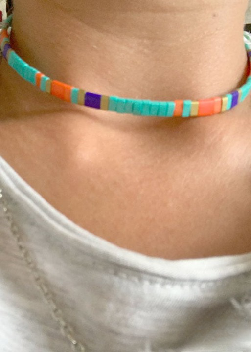 Boho Choker Beaded Necklace