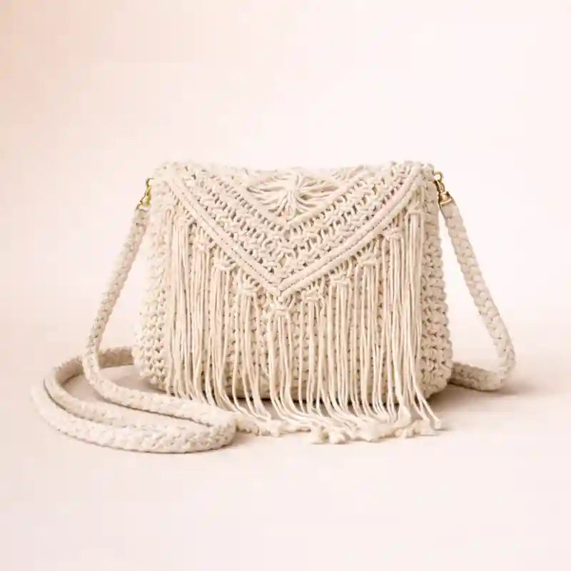 Boho Crochet Crossbody Bag
