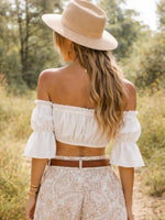 Boho Crop Top in White