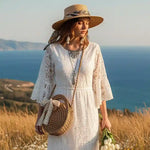 Boho Crossbody Straw Bags