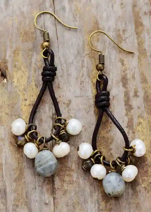 Boho Dangle Beaded Earrings