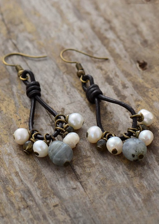 Boho Dangle Beaded Earrings