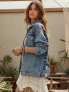 Boho Denim Jacket Teddy Bears