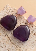 Boho Earrings - Natural Stone