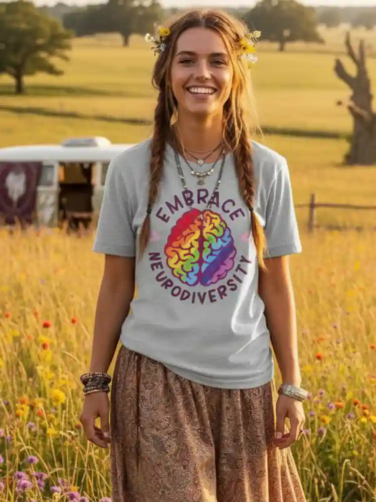 Boho Embrace Neurodiversity T-shirt