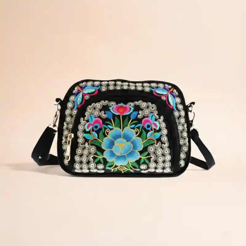 Boho Embroidered Crossbody Bag