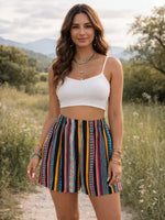 Boho Ethnic Print Shorts