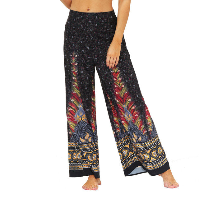 Boho Flare Pants Palazzo