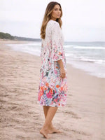 Boho Floral Beach Kimono