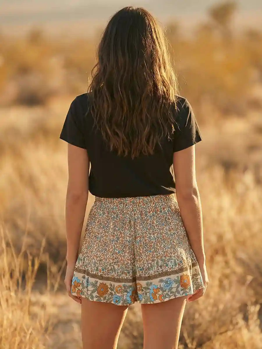 Boho Floral Fluid Short