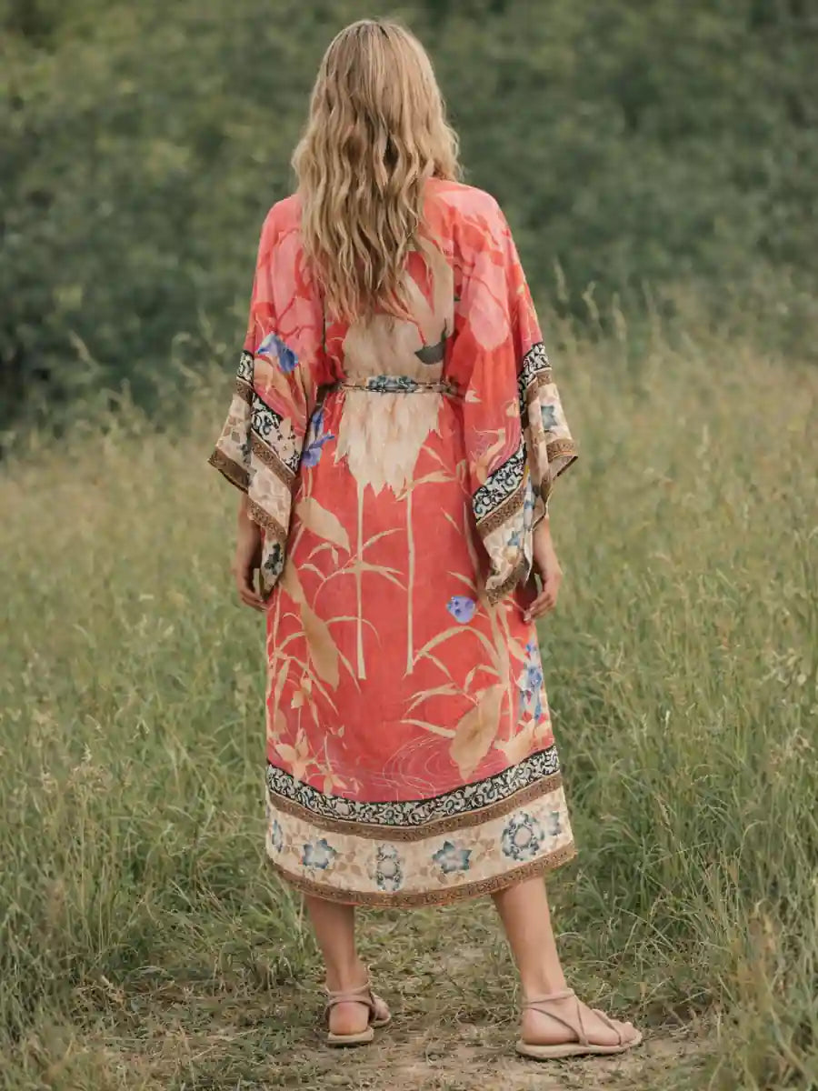 Boho Floral Kimono