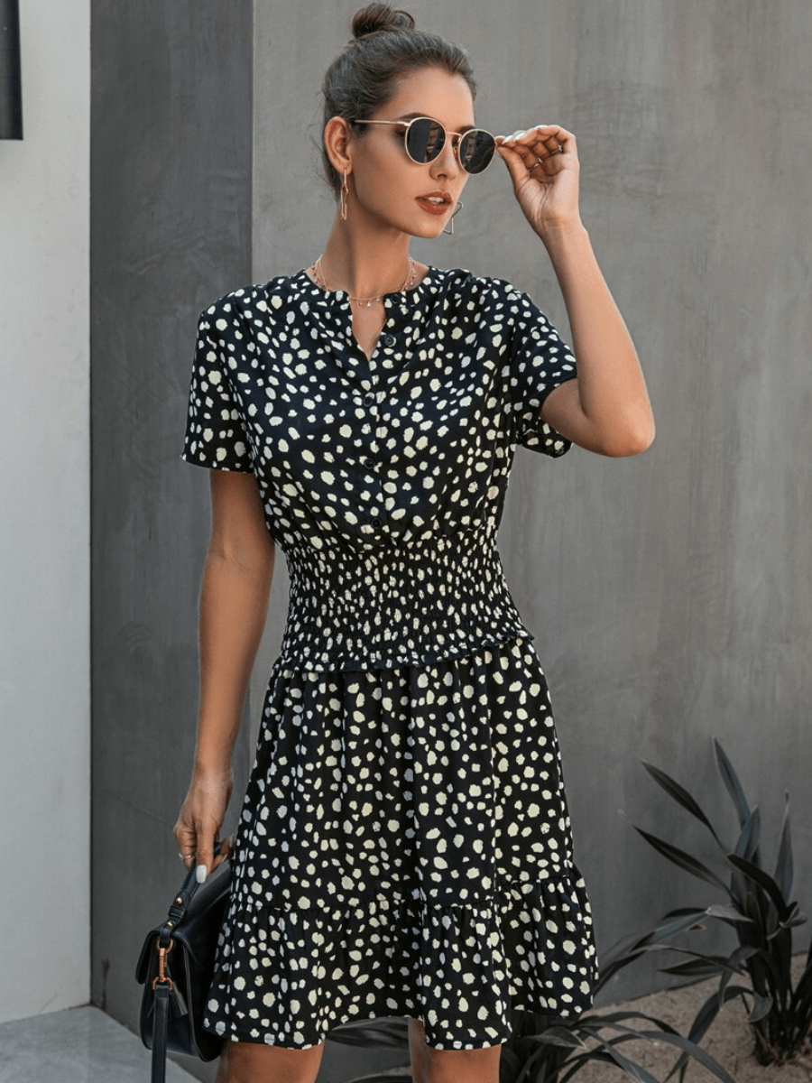 Boho Floral Mini Dress