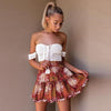 Boho Floral Mini Skirt Marjolaine