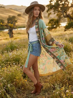 Boho Floral Summer Kimono