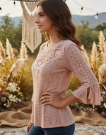Boho Flouncy Top Lace