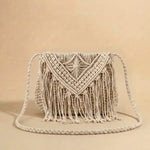 Boho Fringe Bag In Rope