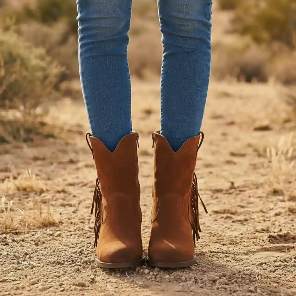 Boho Fringes High Boots
