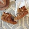 Boho Fringes Stud Boots