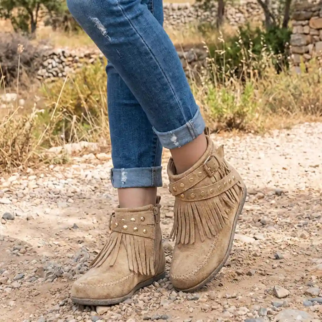 boho dress boots A Boho Dress with Booties for Fall