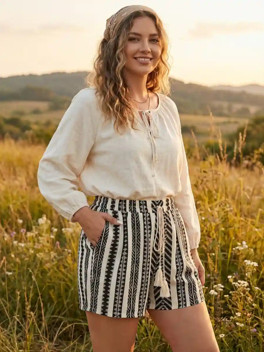 Boho Geometric Shorts