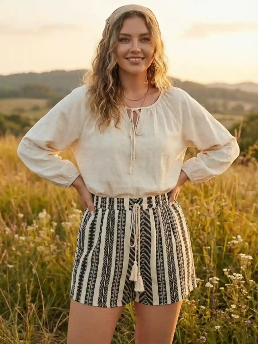 Boho Geometric Shorts