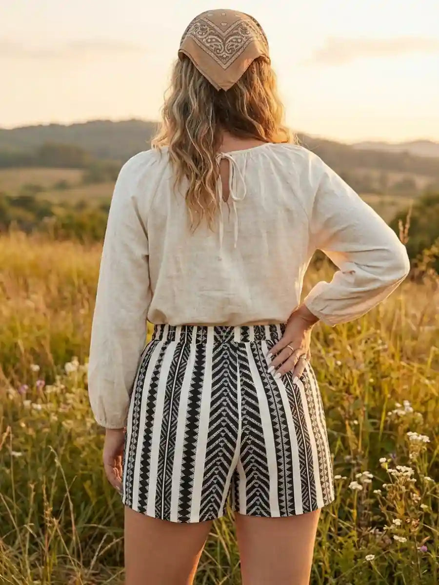Boho Geometric Shorts