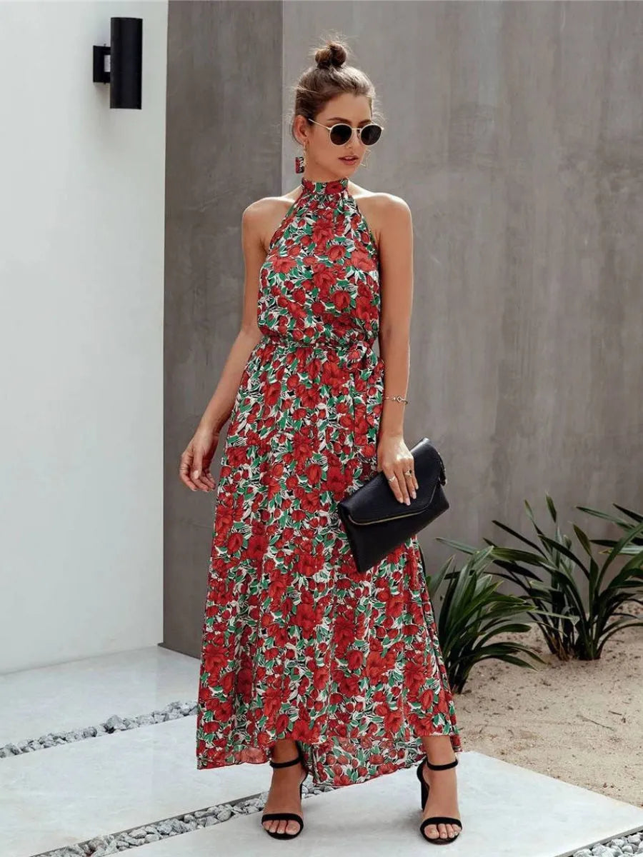 Boho Halter Maxi Dress