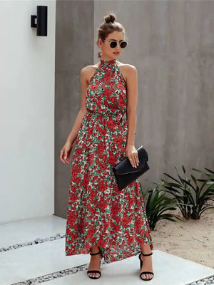 boho halter maxi dress Boho Halter Maxi Dress