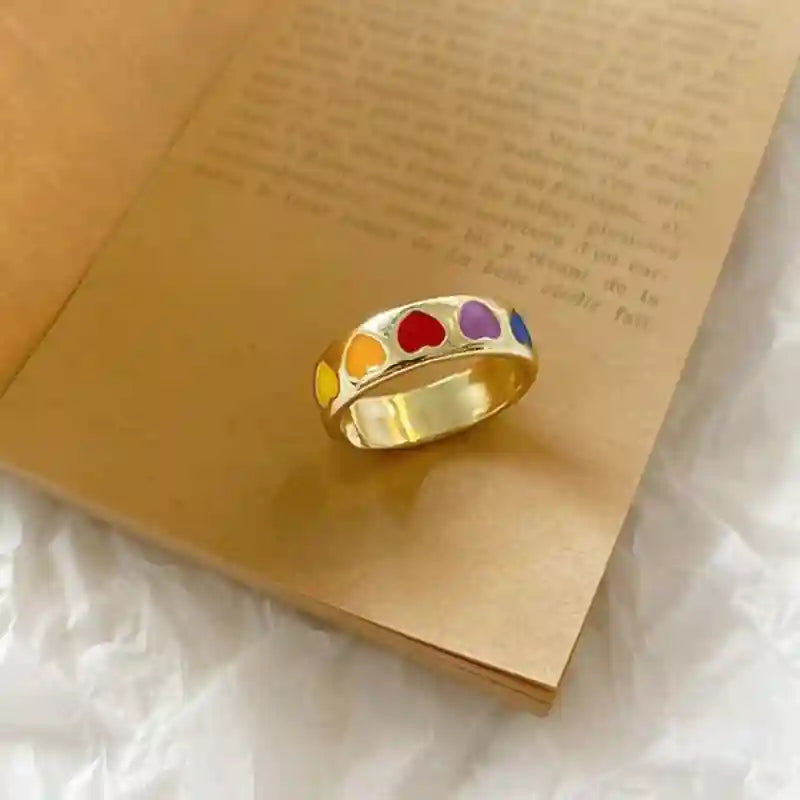Boho Heart Shaped Open Ring