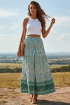 Boho Hippie Floral Print Skirt