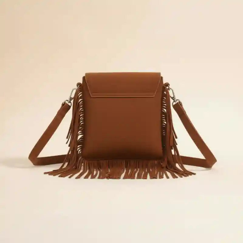 Boho Hippie Gypsy Fringe Crossbody Bag