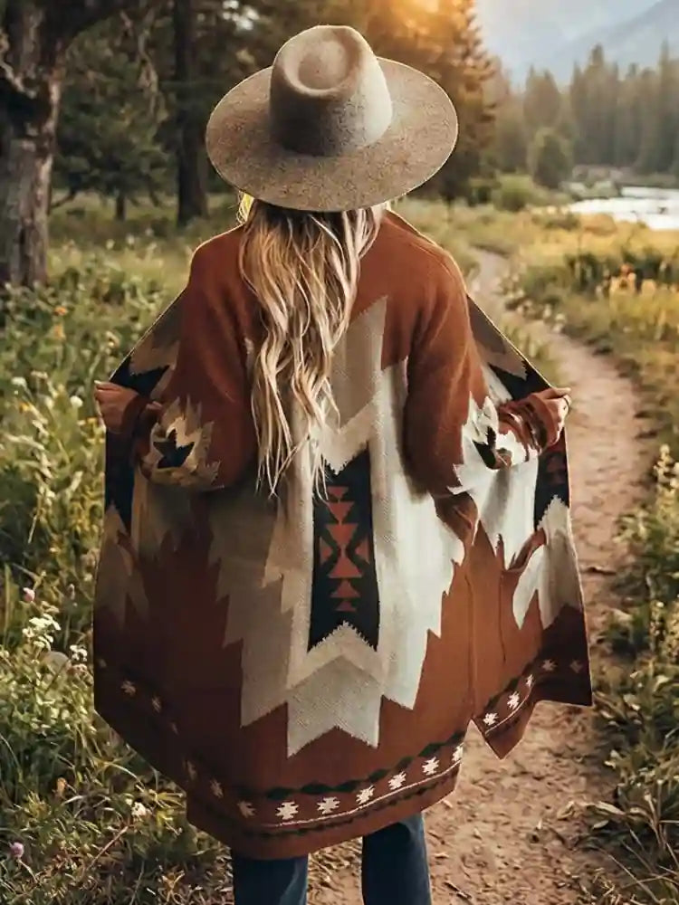 Boho Hippie Long Coat