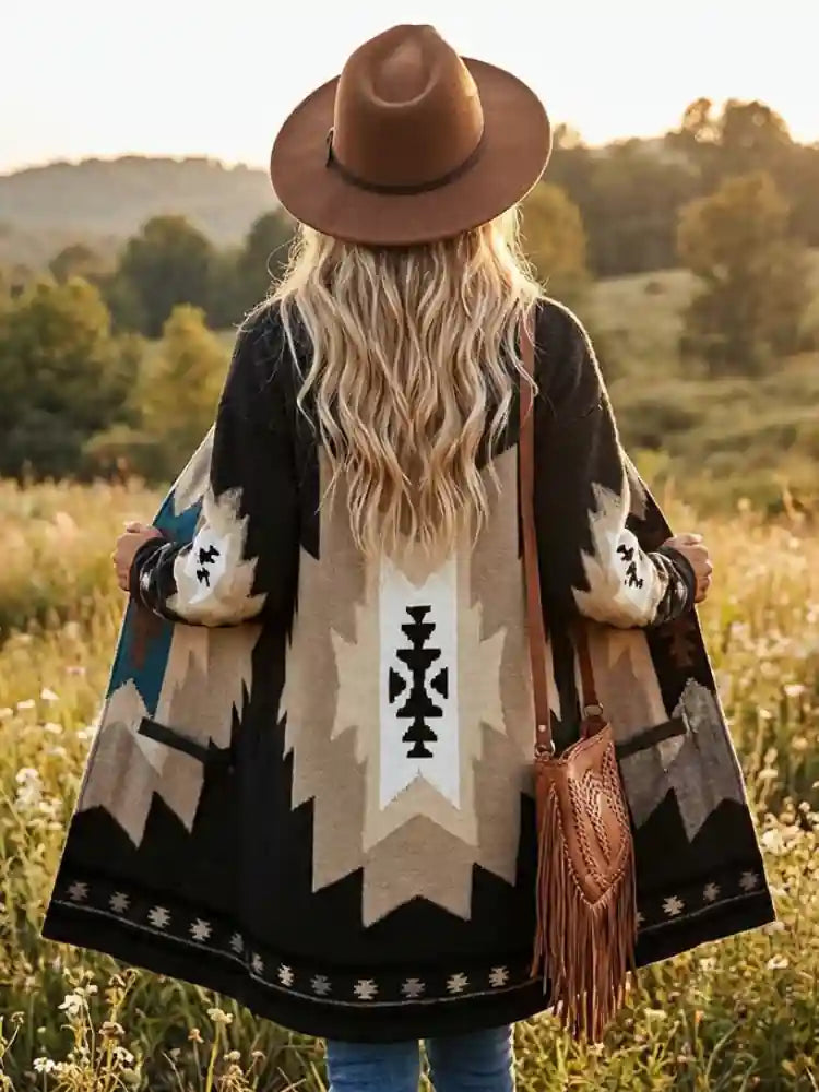 Boho Hippie Long Coat