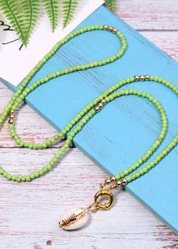 Boho Hippie Necklace Shell Pendant