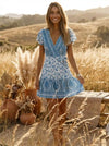 Boho Inspired Floral Mini Dress