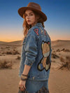Boho Jacket Denim Cartoon