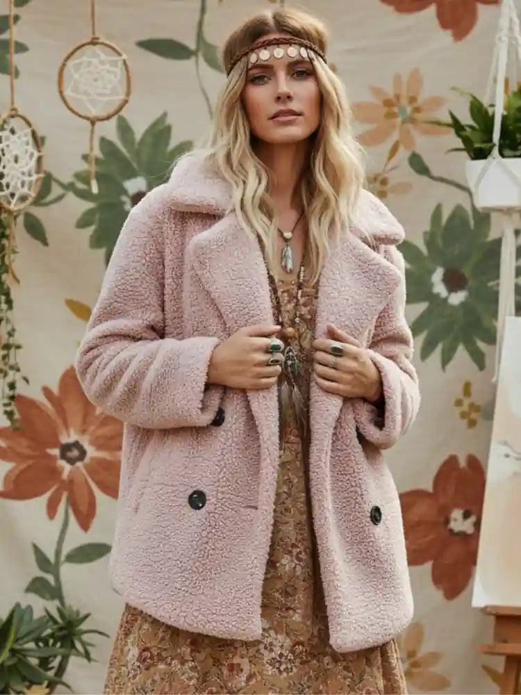 Boho Jacket Faux-Fur Coat