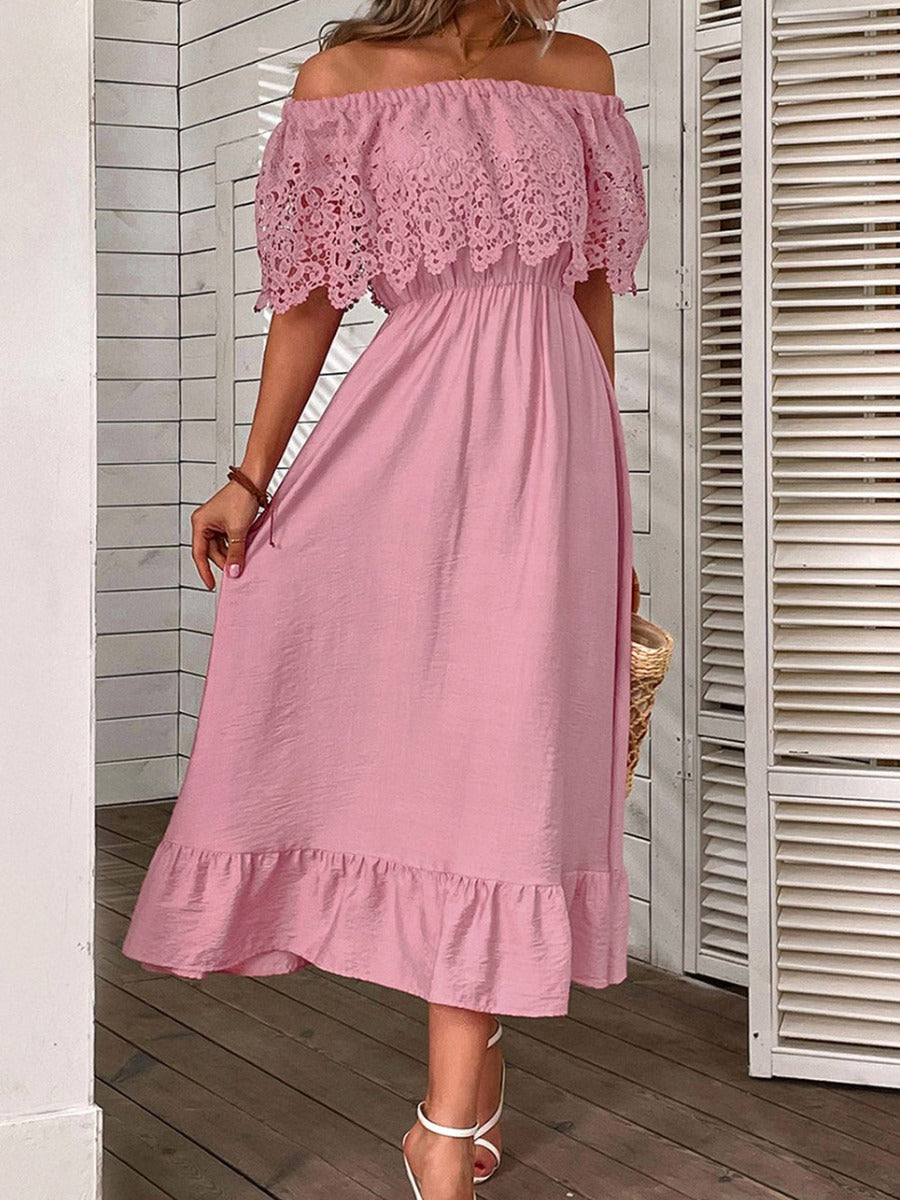 Boho Lace Midi Dress