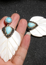 Boho Leaf Drop Earrings