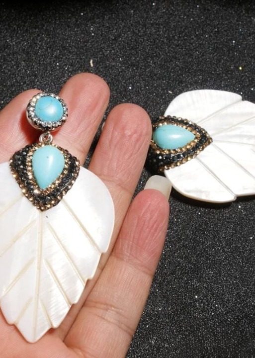 Boho Leaf Drop Earrings