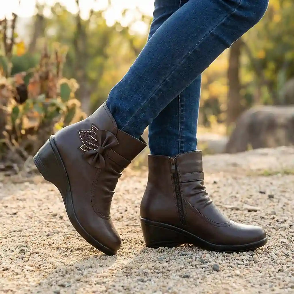 Boho Leather Mid-Boots