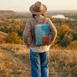 Boho Leather Patchwork Backpack 2-in-1