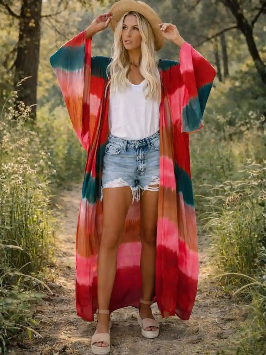Boho Long Kimono
