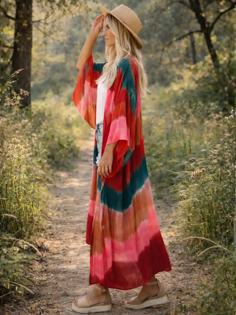Boho Long Kimono