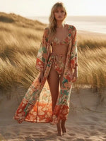 Boho Long Kimono Beach Cardigans