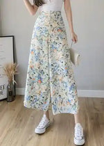 Boho Long floral Wrap Skirt with ruffles