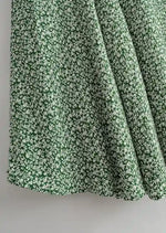 Boho Mid-length Skirt, slim and flared on the bottom