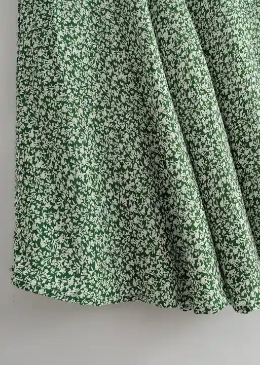 Boho Mid-length Skirt, slim and flared on the bottom